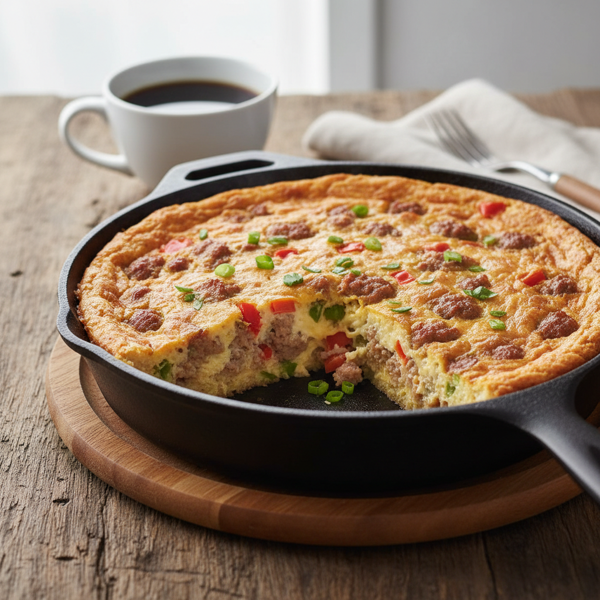 Savory Bisquick Sausage & Egg Bake recipe