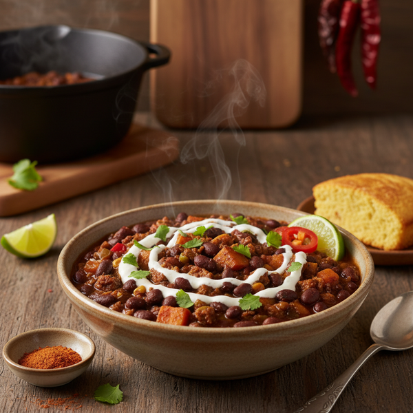 Savory Black Bean Chili Delight recipe