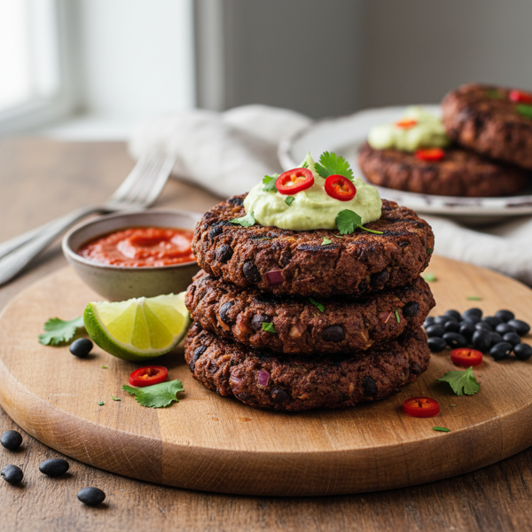 Savory Black Bean Patties recipe