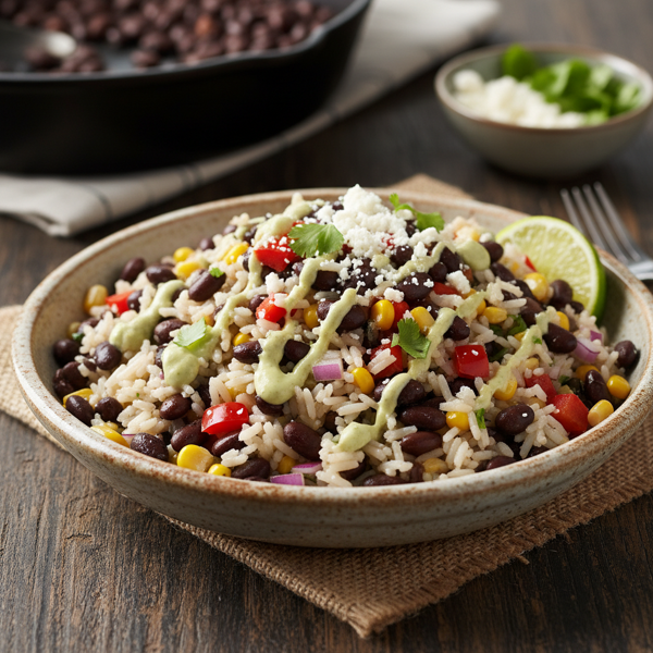 Savory Black Bean & Rice Delight recipe