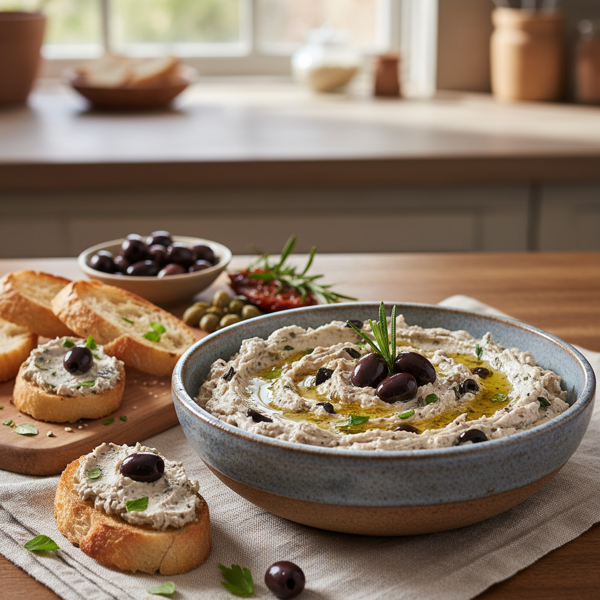 Savory Black Olive & Cream Cheese Spread recipe