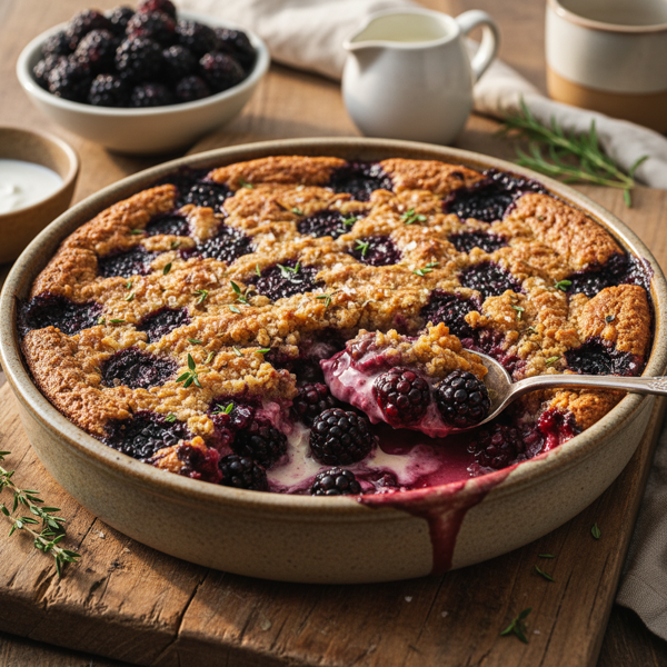 Savory Blackberry Bliss Pudding Cake recipe