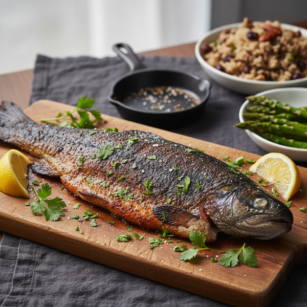 Savory Blackened Lake Trout recipe