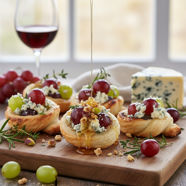 Savory Bleu Cheese & Grape Delights recipe