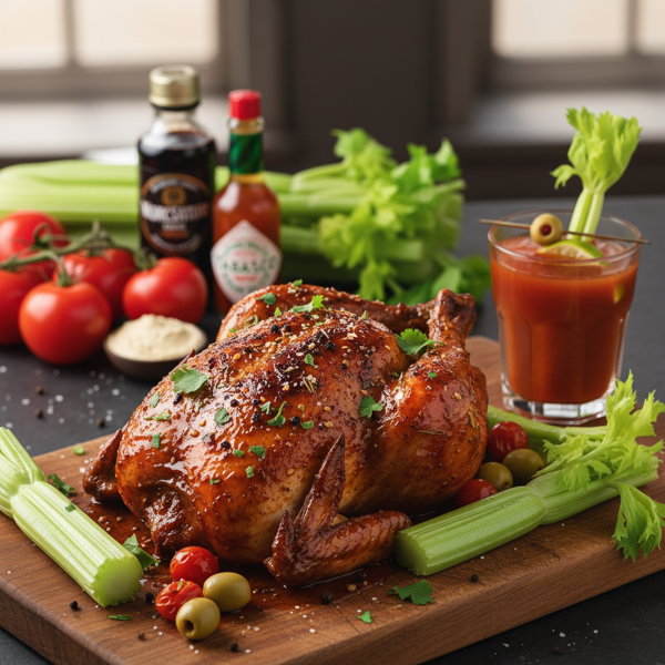 Savory Bloody Mary Infused Chicken recipe
