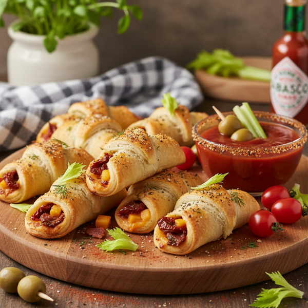 Savory Bloody Mary Rugelach recipe