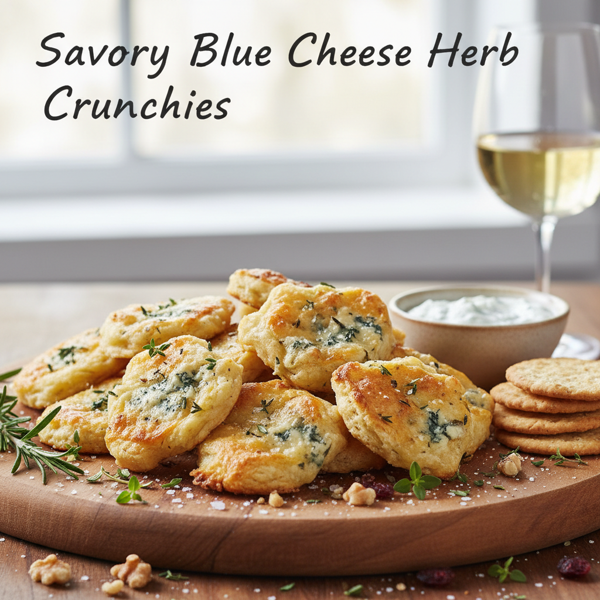 Savory Blue Cheese Herb Crunchies recipe