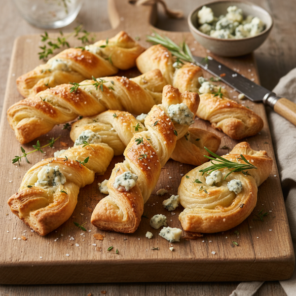 Savory Blue Cheese Twists recipe