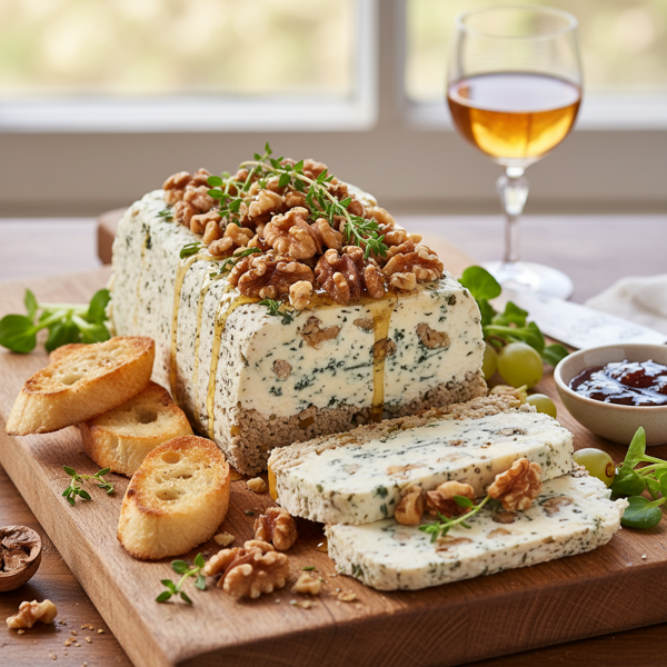 Savory Blue Cheese and Walnut Terrine recipe