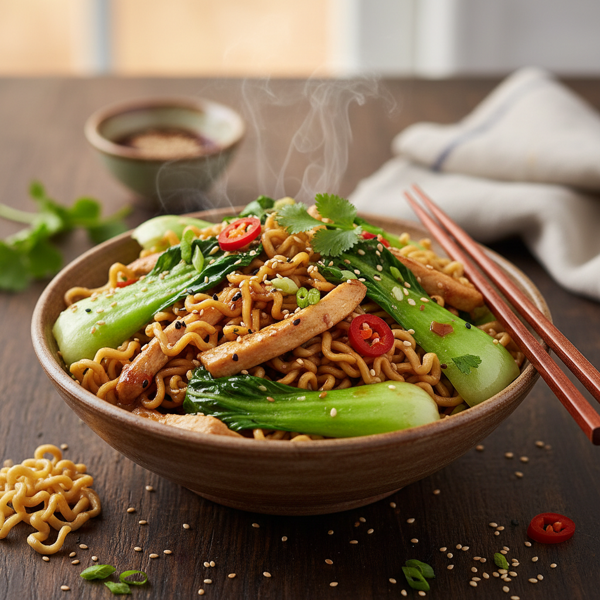 Savory Bok Choy Noodle Delight recipe