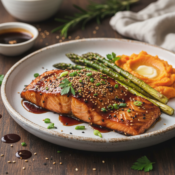 Savory Bourbon-Glazed Salmon Delight recipe