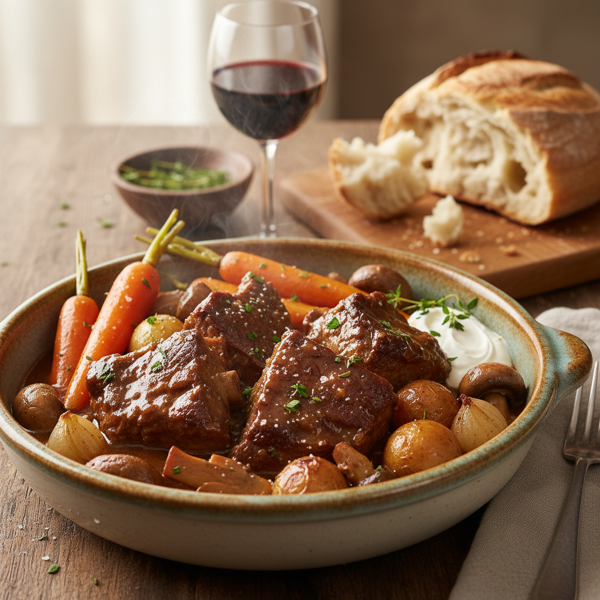 Savory Braised Beef Medley recipe