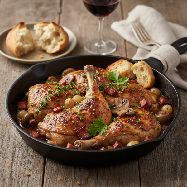 Savory Braised Chicken Chasseur recipe