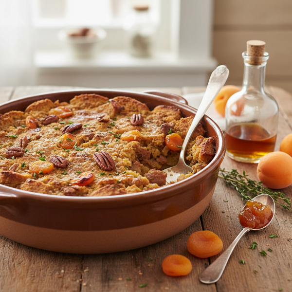 Savory Brandy Apricot Stuffing Delight recipe