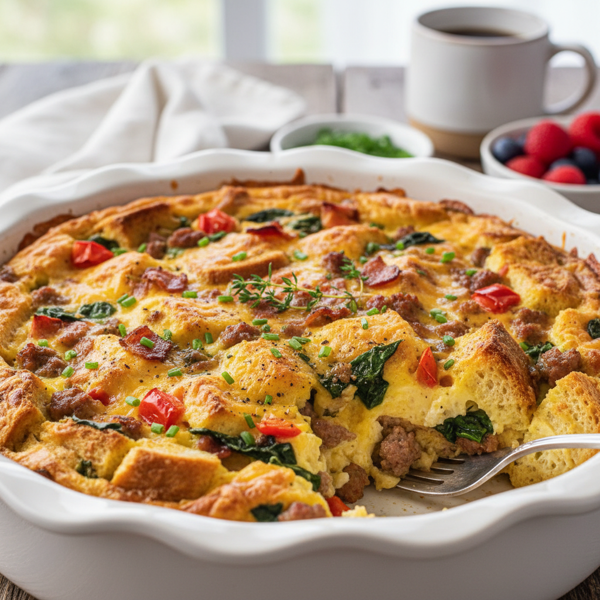Savory Breakfast Casserole Delight recipe