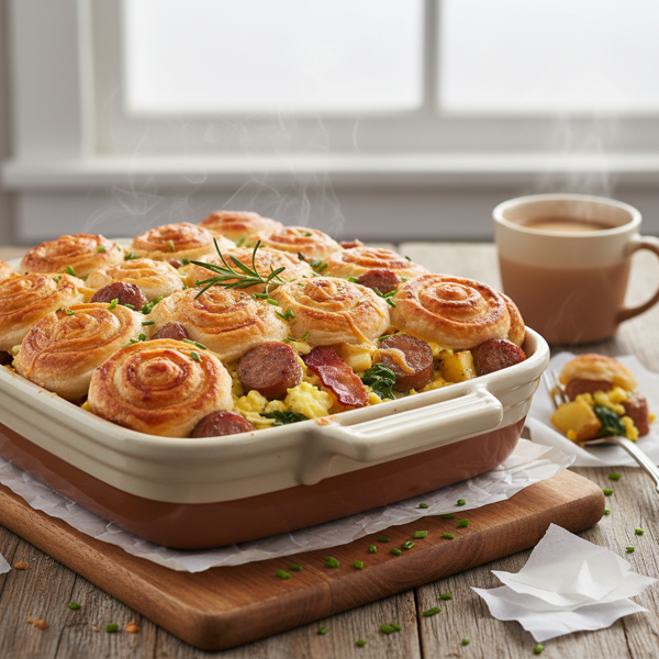 Savory Breakfast Delight Casserole recipe