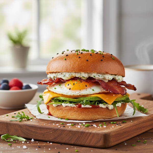 Savory Breakfast Delight Sandwich recipe