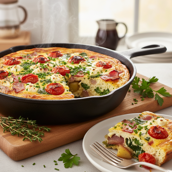 Savory Breakfast Egg Bake recipe