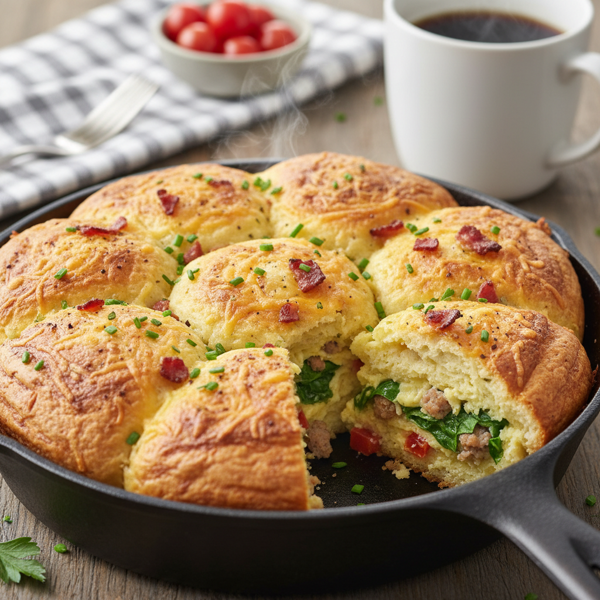 Savory Breakfast Muffin Pie recipe