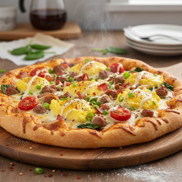 Savory Breakfast Pizza Delight recipe