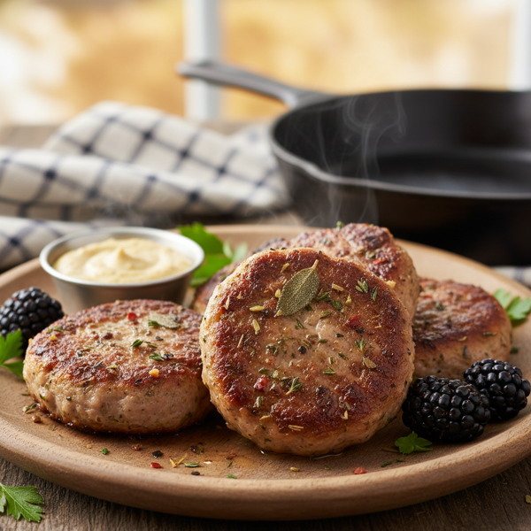 Savory Breakfast Pork Sausage Patties recipe