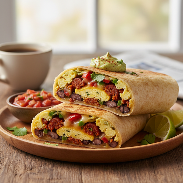 Savory Breakfast Tortilla Wrap recipe
