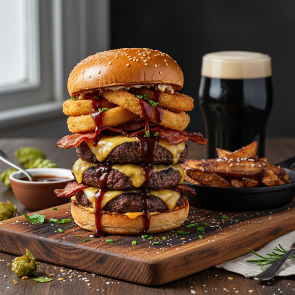 Savory Brew Burgers recipe