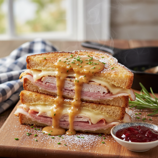 Savory Broiled Monte Cristo Delight recipe