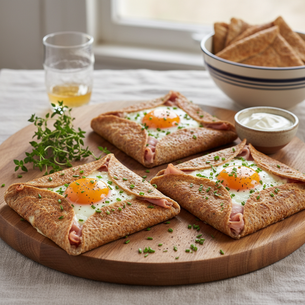 Savory Buckwheat Galettes from Brittany recipe