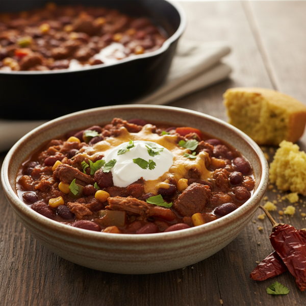 Savory Buffalo and Venison Chili Delight recipe