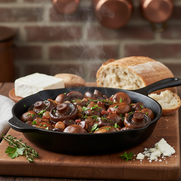 Savory Burgundy-Infused Mushrooms recipe