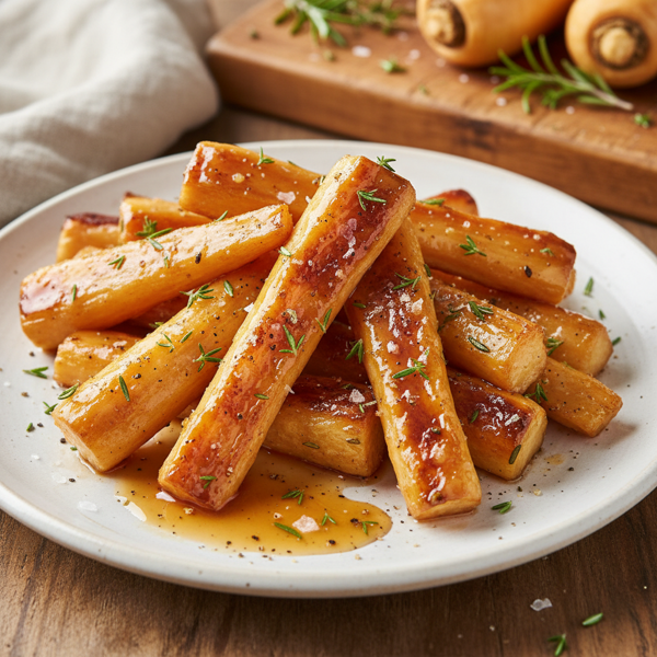 Savory Buttered Caramelized Parsnips recipe