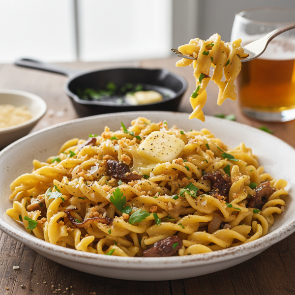 Savory Buttered Egg Noodles Delight recipe