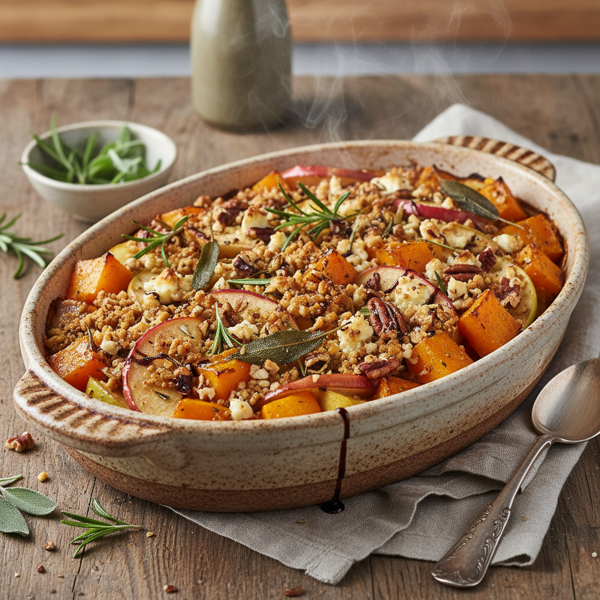 Savory Butternut Apple Bake recipe