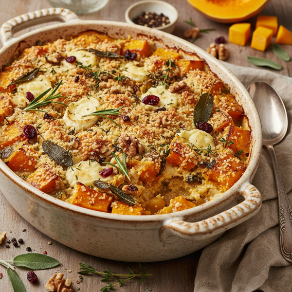 Savory Butternut Squash Bake recipe