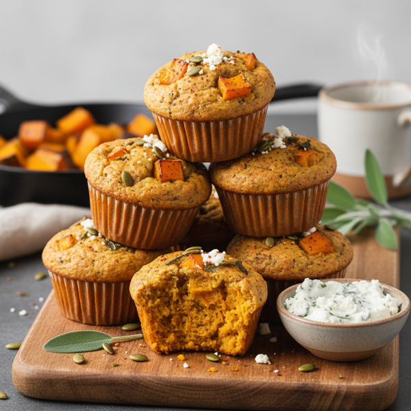 Savory Butternut Squash Muffins Delight recipe