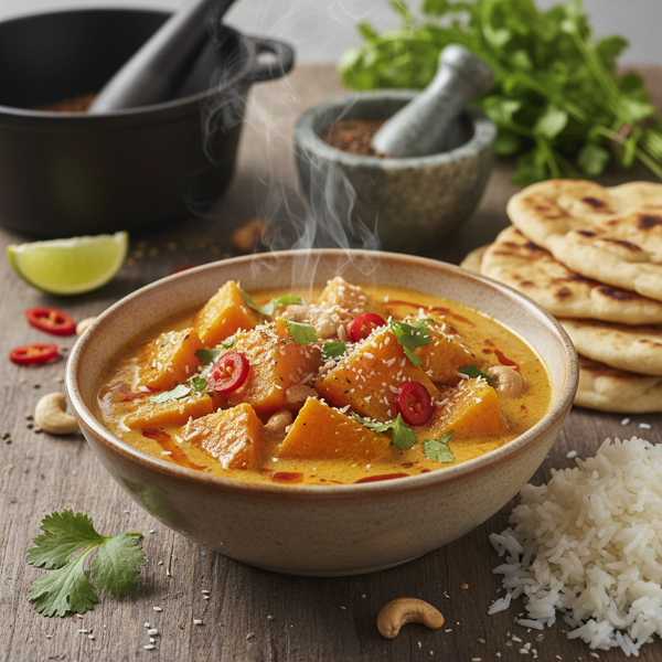 Savory Butternut Squash & Coconut Curry recipe