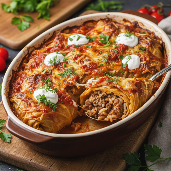 Savory Cabbage Roll Bake recipe
