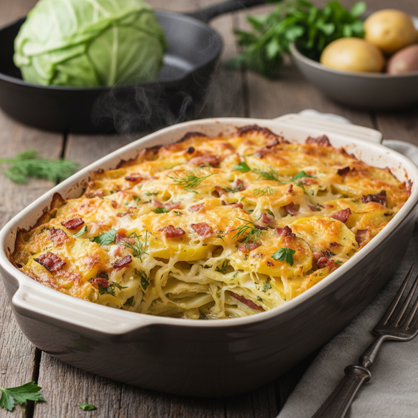 Savory Cabbage and Potato Casserole recipe