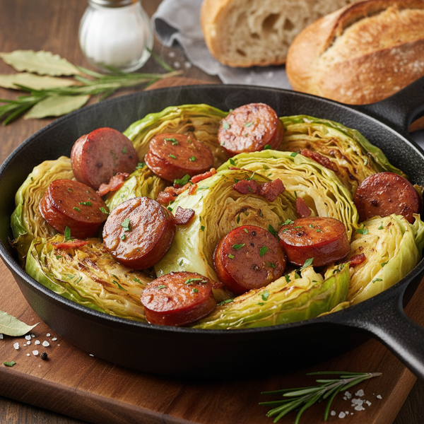 Savory Cabbage and Sausage Skillet recipe