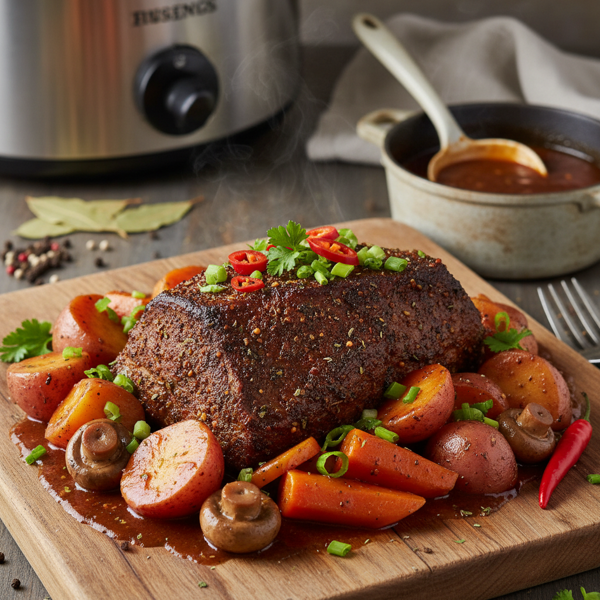 Savory Cajun-Style Crock Pot Roast recipe
