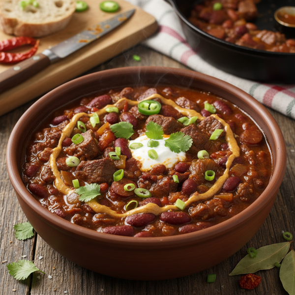 Savory Cajun Chili with Roux recipe