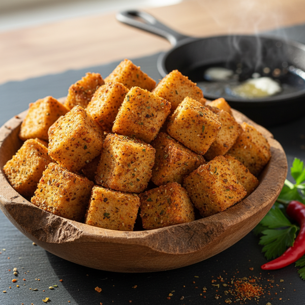 Savory Cajun Croutons recipe