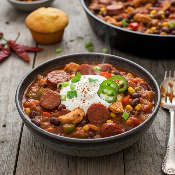 Savory Cajun Delight Chili recipe