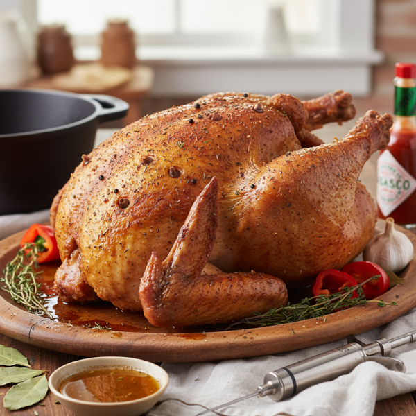 Savory Cajun Fried Turkey with Flavorful Injection recipe