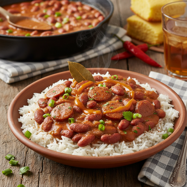 Savory Cajun Red Beans and Rice recipe