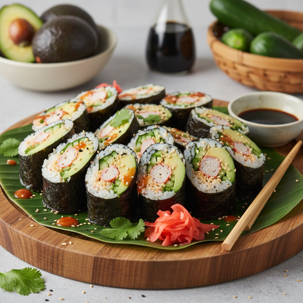 Savory California Roll Wraps recipe