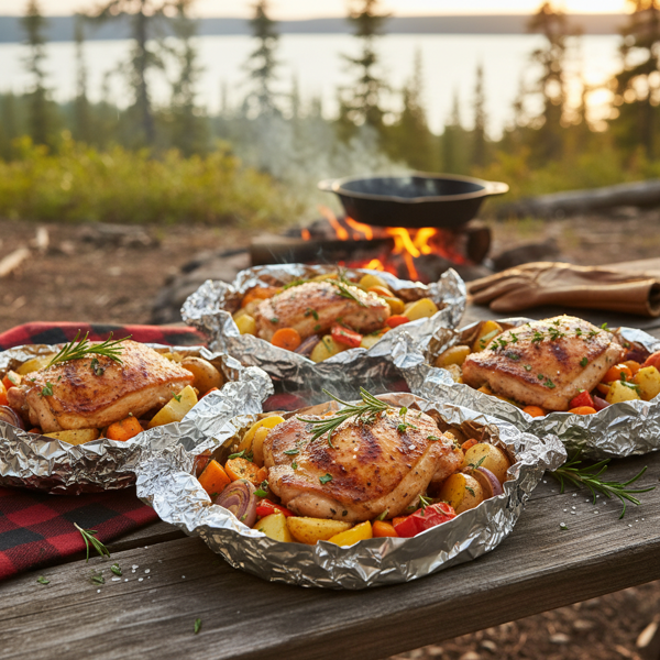 Savory Campfire Chicken Packets recipe
