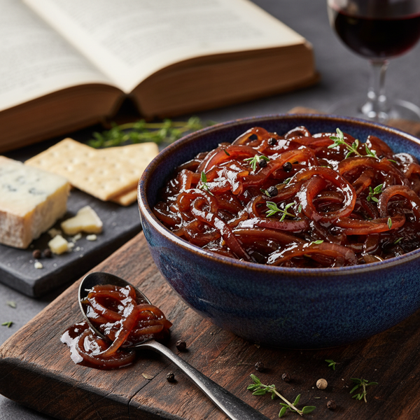 Savory Caramelized Red Onion Chutney recipe