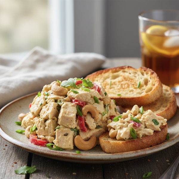 Savory Cashew Chicken Salad Delight recipe